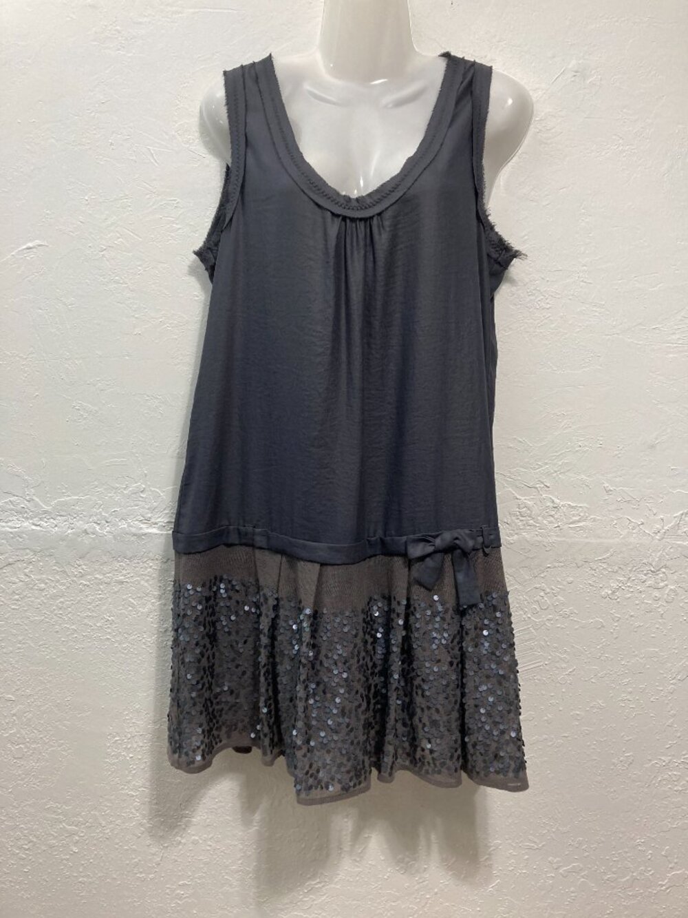 Y2K Cop Copine "MARS" Dress Sleeveless French Girl Whimsigoth Sequins Size 42